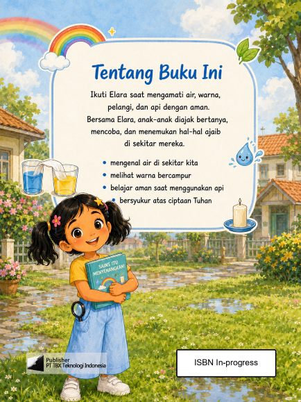 Ilmuwan Cilik dan Air Ajaib — sampul belakang