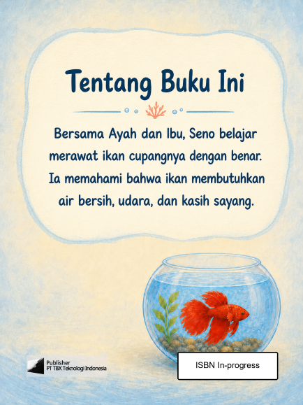 Ikan Cupang Seno — sampul belakang