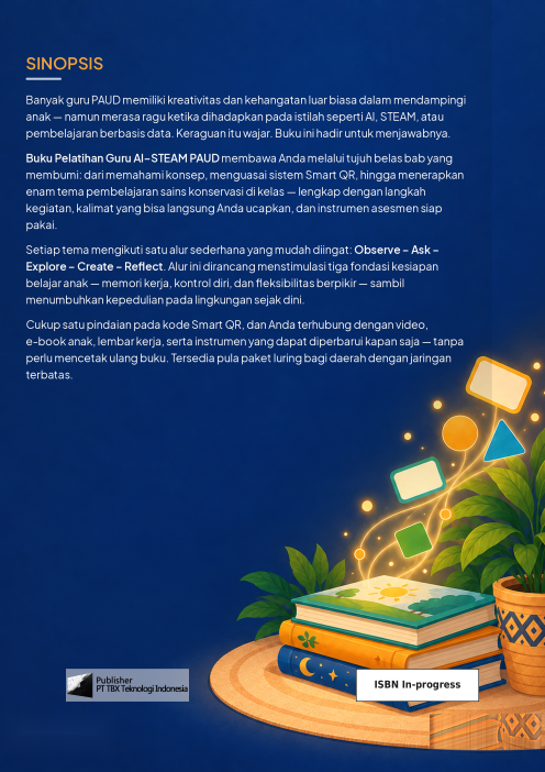 Buku Pelatihan Guru AI–STEAM PAUD — sampul belakang